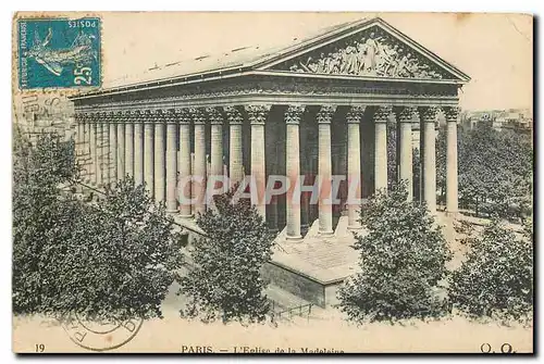 Cartes postales Paris l'Eglise de la Madeleine