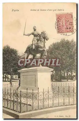 Cartes postales Paris Statue de Jeanne d'Arc Par Dubois