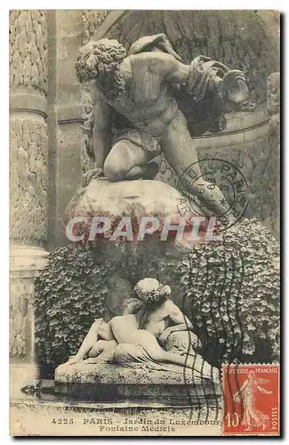 Cartes postales Paris Jardin dy Luxembourg Fontaine Medicis