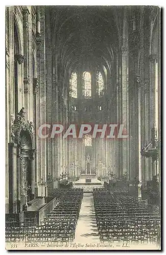 Ansichtskarte AK Paris Interieur de l'Eglise Saint Eustache