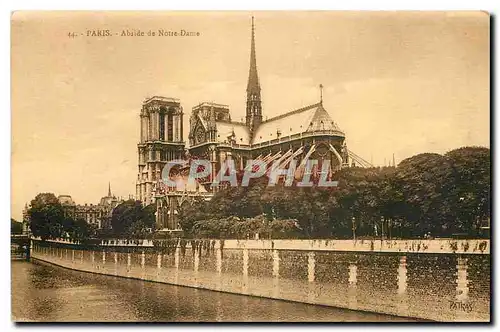 Cartes postales Paris Abside de Notre Dame