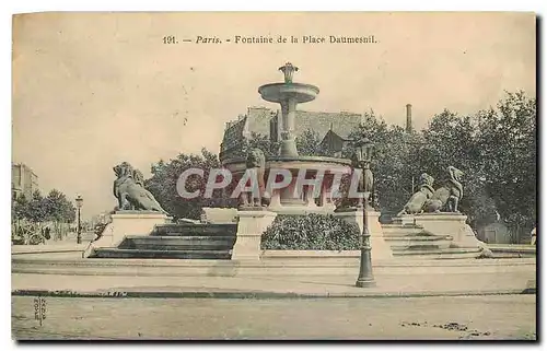 Cartes postales Paris Fontaine de la Place Daumesnil