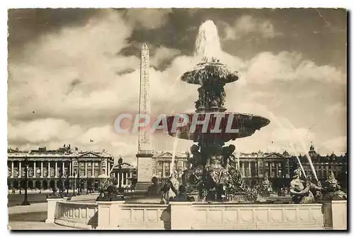 Cartes postales Paris Place de la Concorde