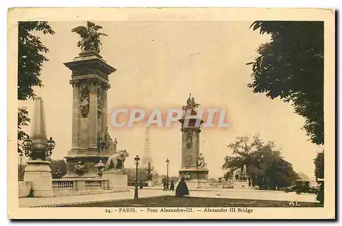 Cartes postales Paris Pont Alexandre III