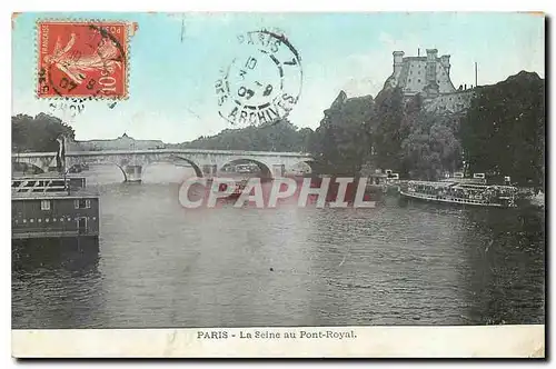 Ansichtskarte AK Paris la Seine au Pont Royal