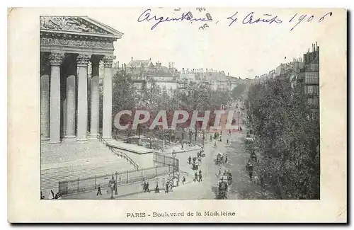 Cartes postales Paris Boulevard de la Madeleine