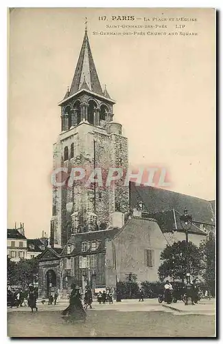 Cartes postales Paris la Plage et l'Eglise Saint Germain des Pres