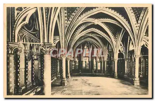 Ansichtskarte AK Paris la Sainte Chapelle Chapelle Basse