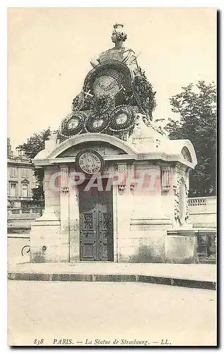 Cartes postales Paris la Statue de Strasbourg