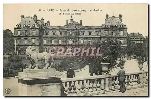 Ansichtskarte AK Paris Palais du Luxembourg les Jardins Lion