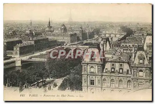 Cartes postales Paris Panorama des huit Ponts