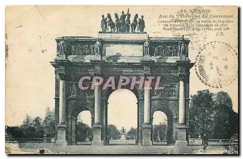 Cartes postales Paris Arc de Triomphe du Carrousel