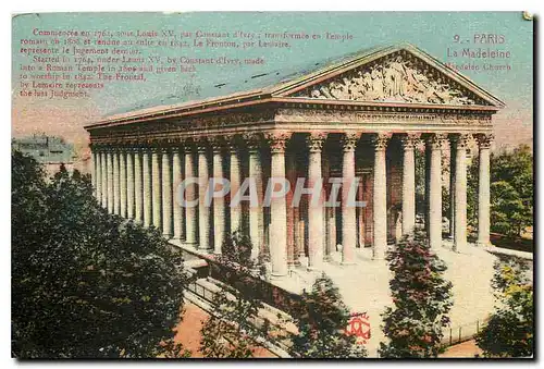 Cartes postales Paris la Madeleine