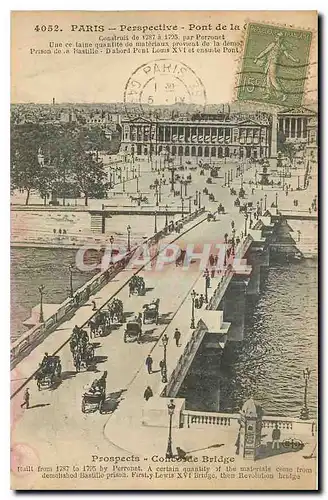 Cartes postales Paris Perspective Pont de la Concorde