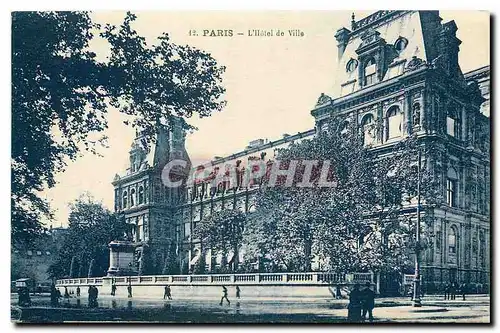 Cartes postales Paris l'Hotel de Ville