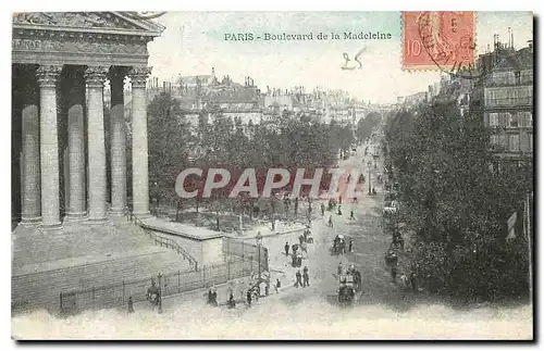 Cartes postales Paris Boulevard de la Madeleine