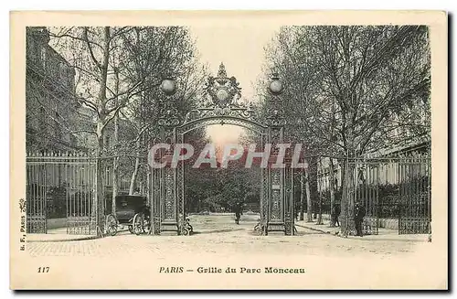 Ansichtskarte AK Paris Grille du Parc Monceau