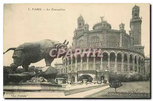 Ansichtskarte AK Paris le Trocadero la Pensee Rhinoceros