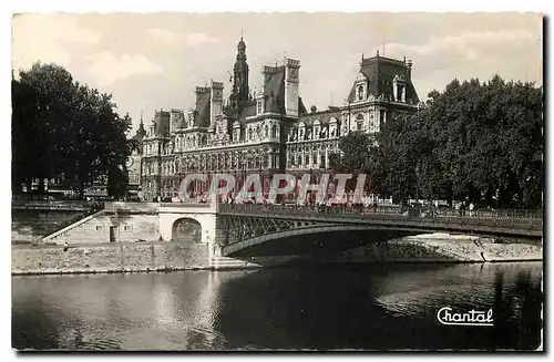 Ansichtskarte AK Paris l'Hotel de Ville et le Pont d'Arcole