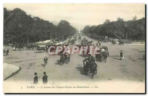 Cartes postales Paris l'Avenue des Champs Elysees au Rond Point