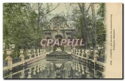 Ansichtskarte AK Paris le Jardin du Luxembourg Fontaine Medicis