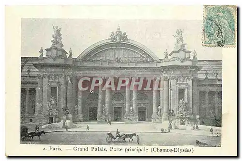 Ansichtskarte AK Paris Grand Palais Porte Principale Champs Elysees