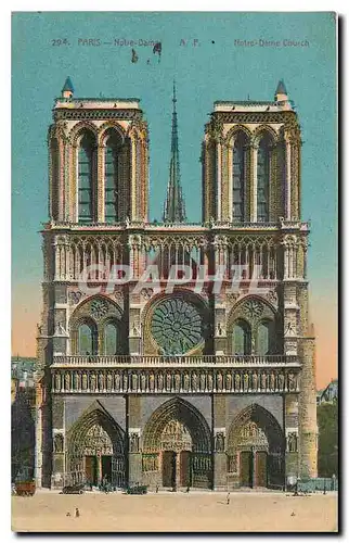 Cartes postales Paris Notre Dame