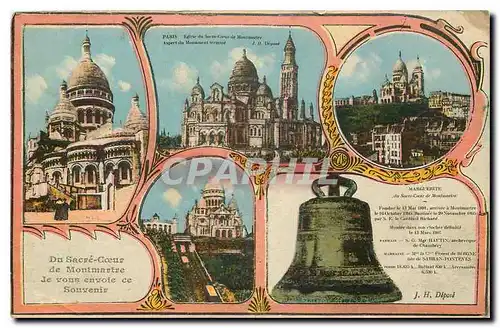 Cartes postales Paris Eglise du Sacre Coeur du Montmartre