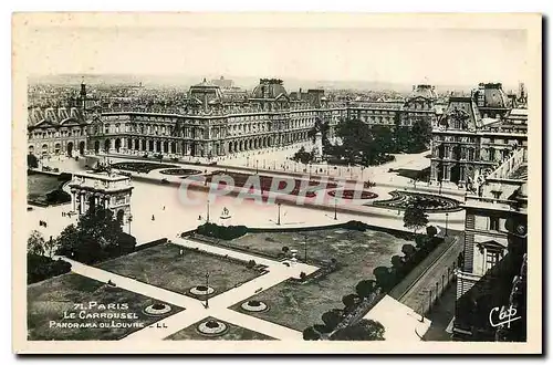 Ansichtskarte AK Paris le Carrousel Panorama du Louvre