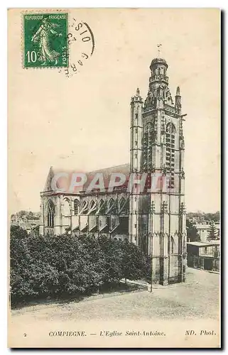 Cartes postales Compiegne l'Eglise Saint Antoine