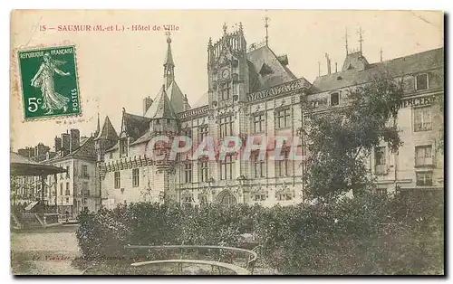 Cartes postales Saumur M et L Hotel de Ville