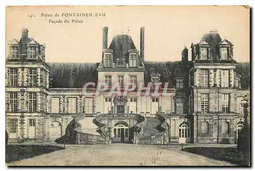 Ansichtskarte AK Palais de Fontainebleau Facade du Palais