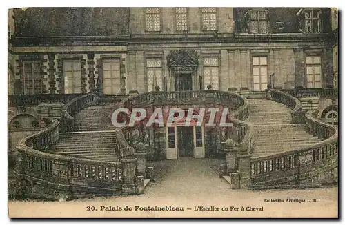 Ansichtskarte AK Palais de Fontainebleau l'Escalier du Fer et Cheval