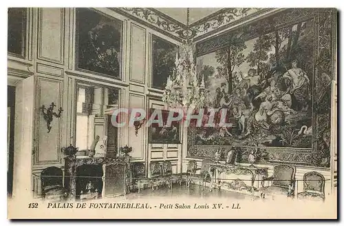 Ansichtskarte AK Palais de Fontainebleau Petit Salon Louis XV