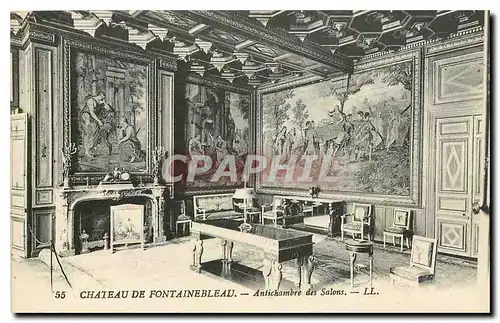 Cartes postales Chateau de Fontainebleau Antichambre des Salons