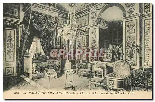 Cartes postales Le Palais de Fontainebleau Chambre a coucher de Napoleon I