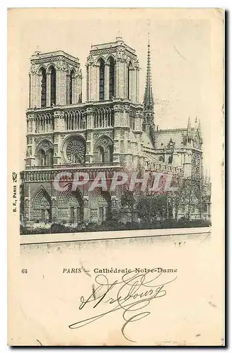 Cartes postales Paris Cathedrale Notre Dame