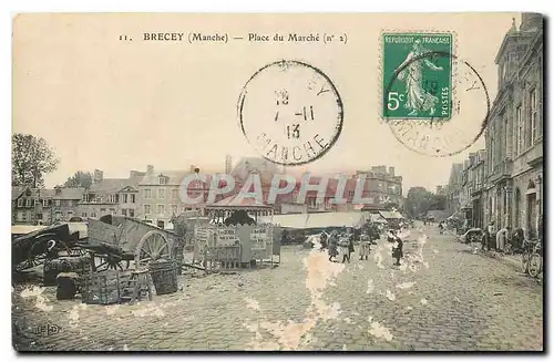 Cartes postales Brecey Manche Place du Marche