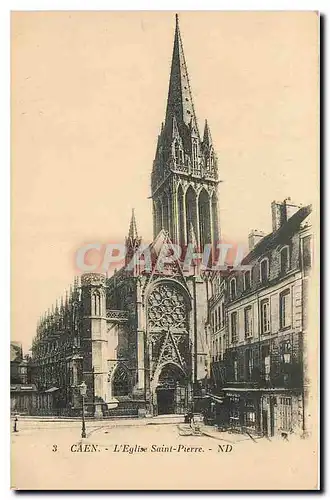 Cartes postales Caen L'Eglise Saint Pierre