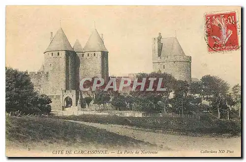 Ansichtskarte AK Cite de Carcassonne La Porte de Narbonne