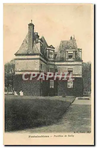 Ansichtskarte AK Fontainebleau Pavillon de Sully