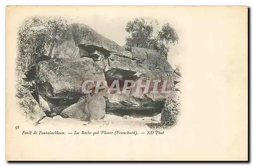 Cartes postales Foret de Fontainebleau la Roche qui Pleure Franchard