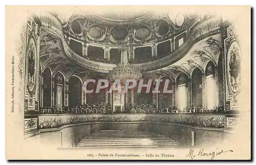 Ansichtskarte AK Palais de Fontainebleau Salle du Theatre