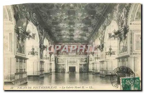 Ansichtskarte AK Palais de Fontainebleau la Galerie Henri II