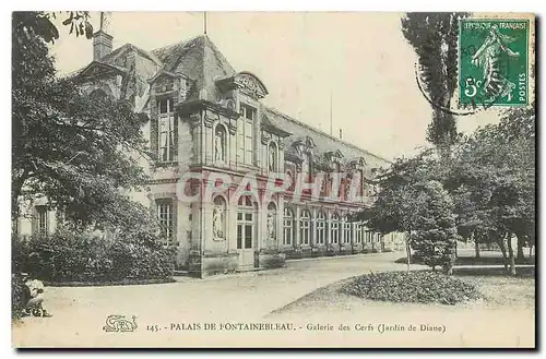 Ansichtskarte AK Palais de Fontainebleau Galerie des Carfs Jardin de Diane