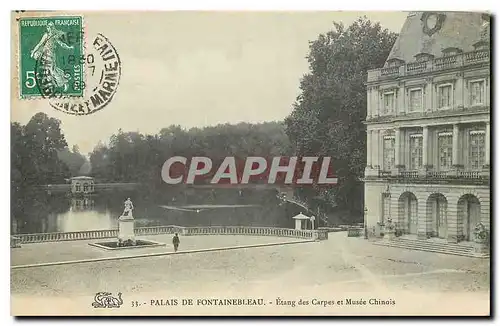 Ansichtskarte AK Palais de Fontainebleau Etang des Carpes et Musee Chinois Chine China