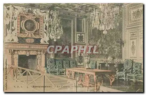 Cartes postales Fontainebleau le Chateau Salon de Francois Ier