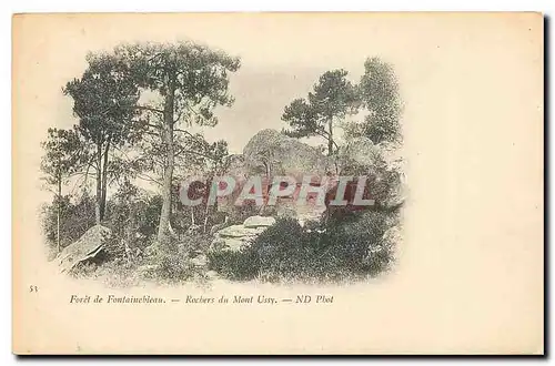 Cartes postales Foret de Fontainebleau Rochers du Mont Ussy