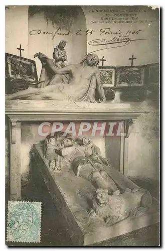 Cartes postales La Normandie Domfront Notre Dame sur l'Eau Tombeau de guillaume de Belleme
