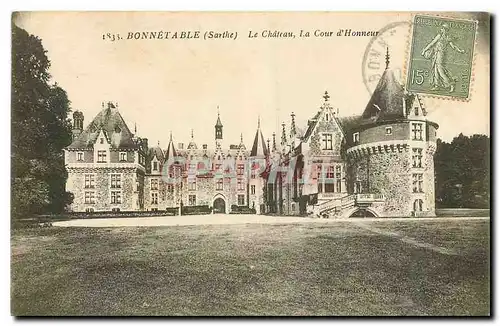 Ansichtskarte AK Bonnetable Sarthe le Chateau la Cour d'Honneur